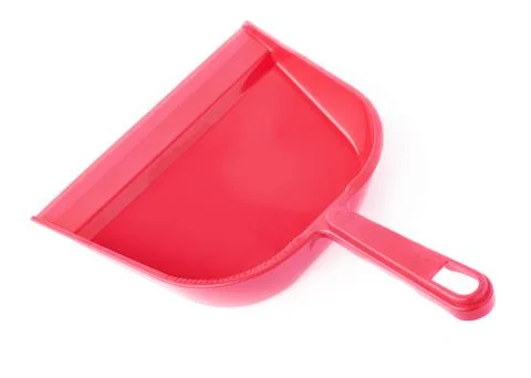 Empty single plastic scoop isolated over white background Stock Photos