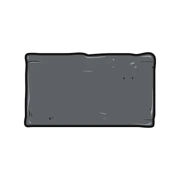 Empty slate plate board offering copy space Stock Illustration