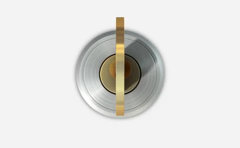 Empty Slot With Key Stock Illustration