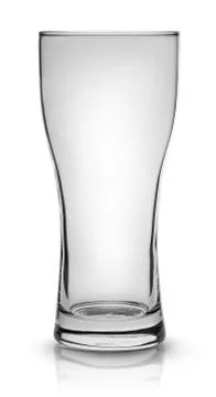 Empty small beer glass Stock Photos