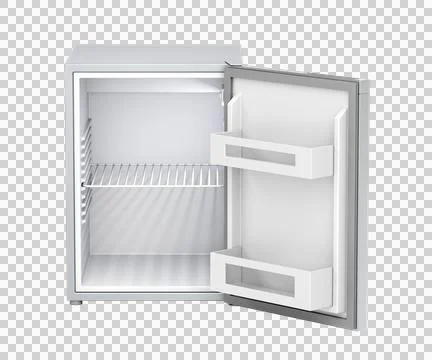 Empty small refrigerator Stock Illustration