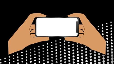 Empty smart gadget mockup background illustration Stock Illustration