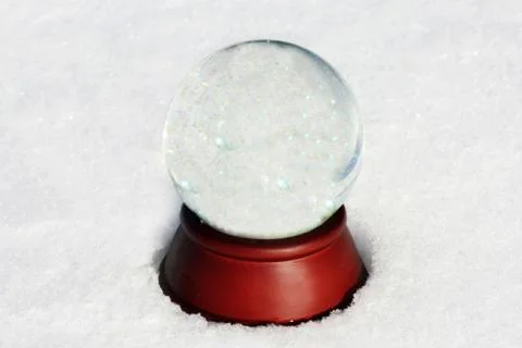 Empty snow globe with copyspace Stock Photos