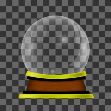 Empty Snow Globe Stock Illustration