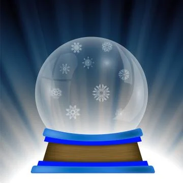 Empty Snow Globe Stock Illustration