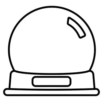 Empty Snow globe Stock Illustration