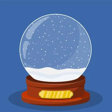 Empty Snow Globe Stock Illustration