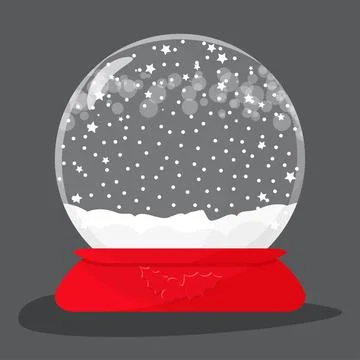 Empty snow globe Stock Illustration