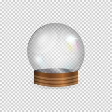 Empty snow globe. Stock Illustration