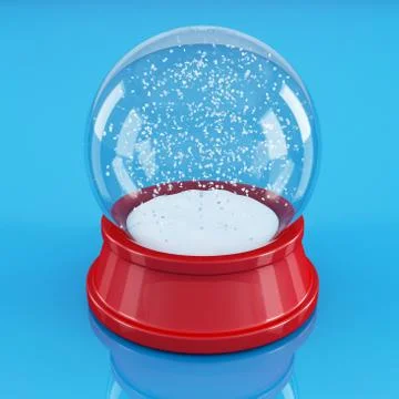 Empty snowglobe Stock Illustration