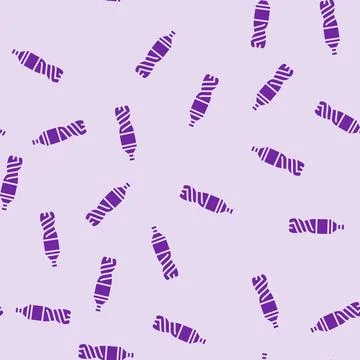 Empty soda plastic bottle glyph seamless pattern Stock Illustration