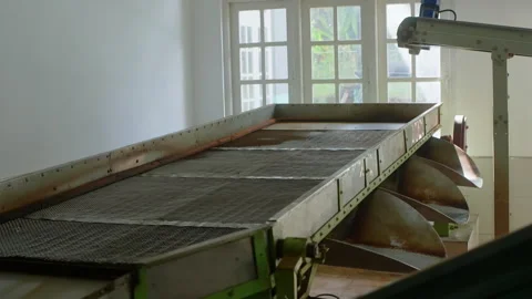 Empty sorting selecting shaking machine ... | Stock Video | Pond5