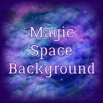 Empty Space Background with Stars Stock Illustration