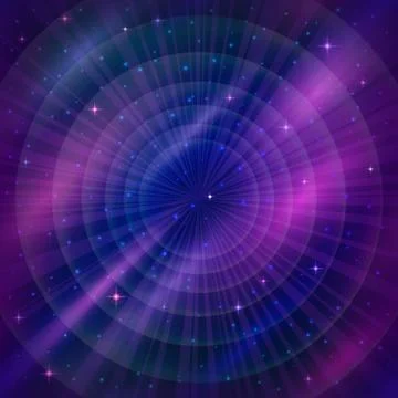 Empty Space Background with Stars Illustrazione stock