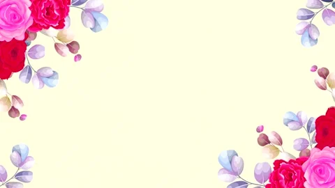 Empty space with flowers around. Stock Footage 247254836