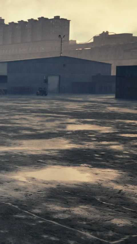 Empty space with shadows and reflections on a quiet surface Stock Footage 340636739