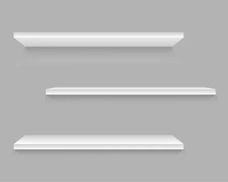 The empty space on the shelf. Eps 10. Stock Illustration