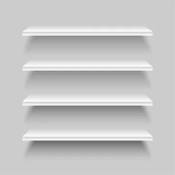 The empty space on the shelf. Eps 10. Stock Illustration