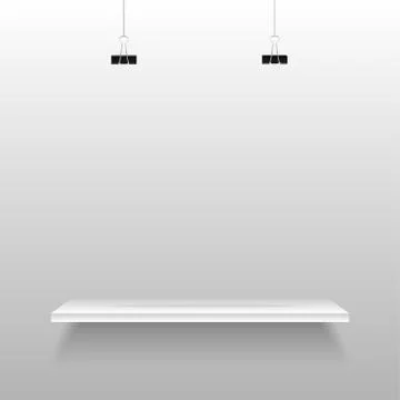 The empty space on the shelf. Eps 10. Stock Illustration