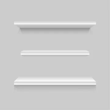 The empty space on the shelf. Eps 10. Stock Illustration