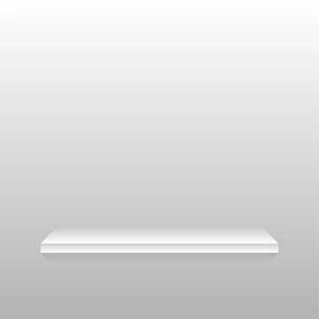 The empty space on the shelf. Eps 10. Illustrazione stock