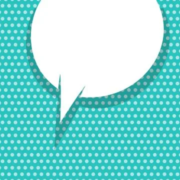 Empty speech bubble Illustrazione stock