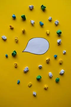 An Empty Speech Bubble Stock-Fotos