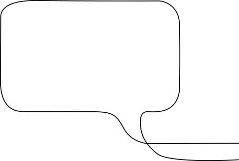 Empty speech bubble Vector Stock Illustration