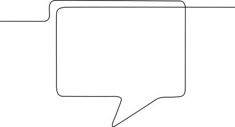 Empty speech bubble Vector Stock Illustration