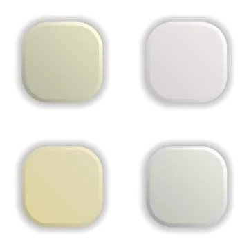 Empty square buttons Illustration