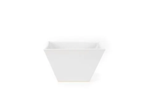 Empty square cone shape bowl Stock Photos