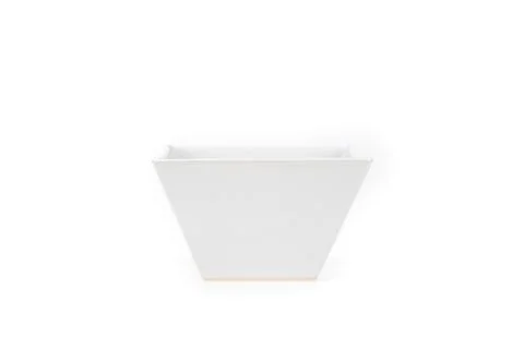 Empty square cone shape bowl Stock Photos