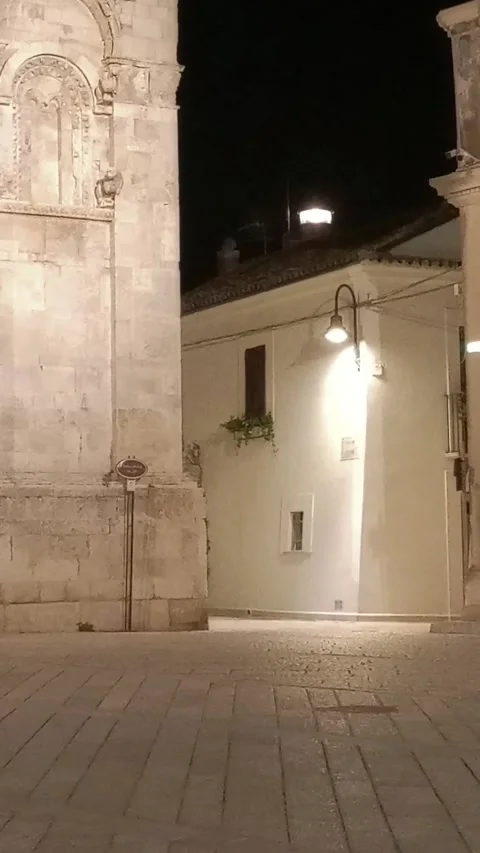 Empty square in the evening Stock Footage 281013898