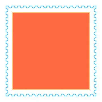 Empty square postage stamp Stock Illustration