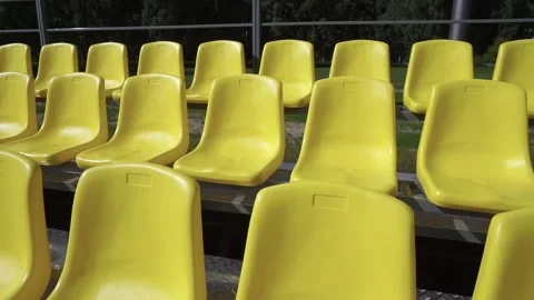 Empty stadium seats, empty bleachers Stock Footage 163703165