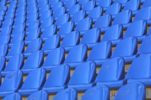 Empty stadium seats Stock Photos