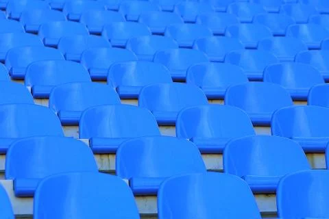 Empty stadium seats Foto stock