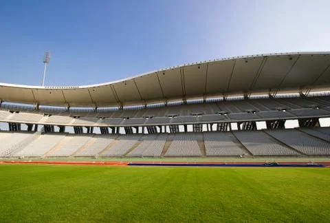 Empty stadium seats Stock Photos