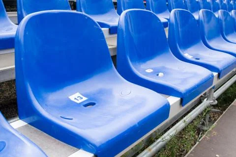 Empty stadium seats Stock Photos