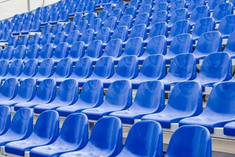 Empty stadium seats Foto stock