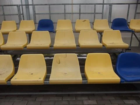 Empty Stadium Seats Stock Photos