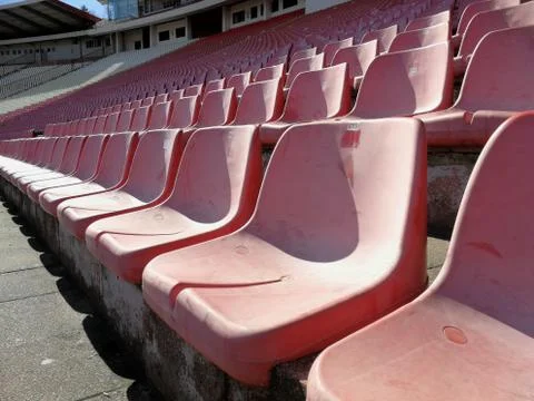 Empty stadium stands Stock Photos