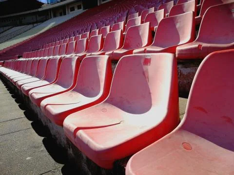 Empty stadium stands Stock Photos