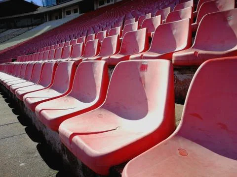 Empty stadium stands Stock Photos