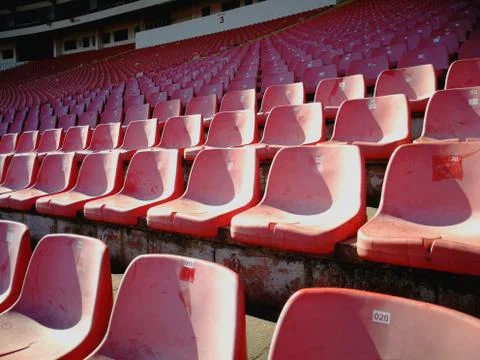 Empty stadium stands Stock Photos