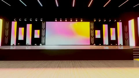 Empty stage Design for mockup and Corporate identity, Stock Footage 253517419