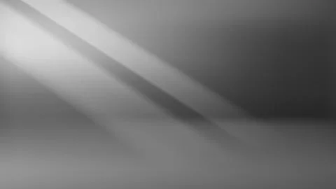 Empty stage with grey wall and sun beam. 3d vector 16:9 wide background for.. Stock-Illustration