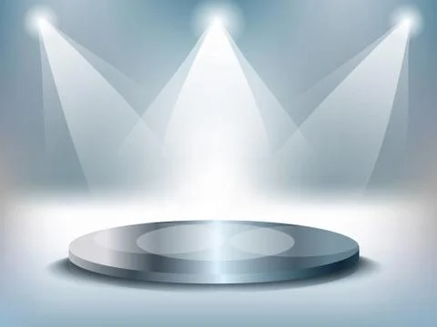 Empty stage Stock Illustration