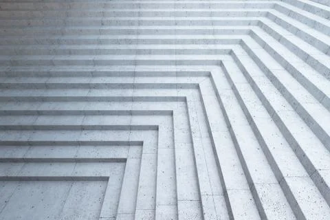 Empty stairs in the city Stock Illustration