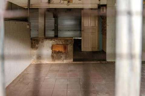 Empty Stalls in Closed Coffeeshop Stock Photos